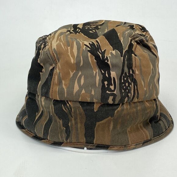 Vintage K-Brand Tiger Stripe Camouflage Hat Neck Flap Size L-XL (H2) - Picture 4 of 9